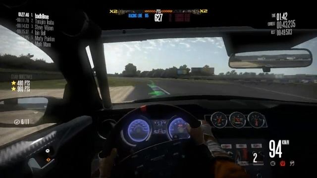 Need For Speed Shift Owned Gameplay With Steering Wheel - Shelby GT500 (HD) смотреть онлайн