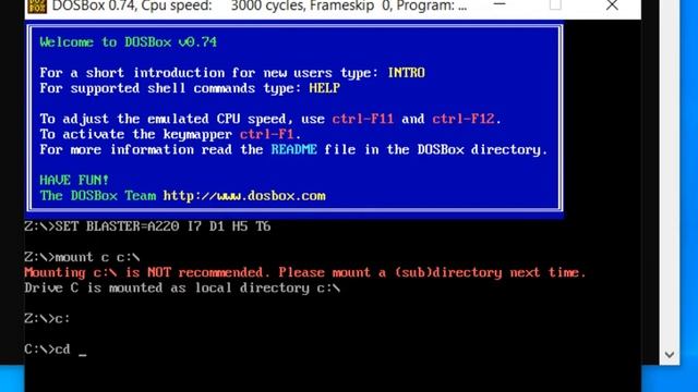 تشغيل البرامج القديمة DOS و تشغيل العاب DOS على ويندوز عن طريق برنامج dosbox смотреть онлайн