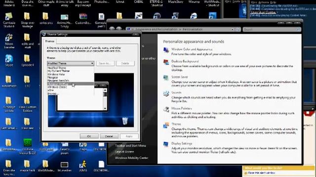 How to use custom Windows Vista themes Tutorial. смотреть онлайн