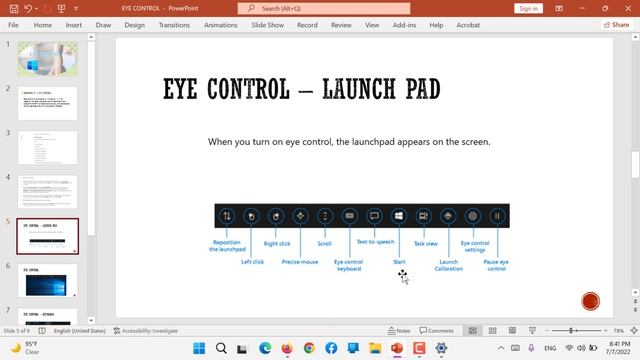 Eye Control - Windows 11 Accessibility option смотреть онлайн