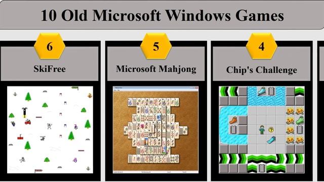 10 Old Microsoft Windows Games смотреть онлайн
