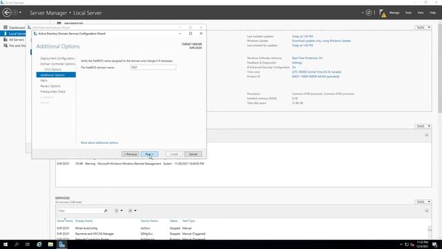 Setting up an Active Directory Domain Controller in Windows Server 2019 смотреть онлайн