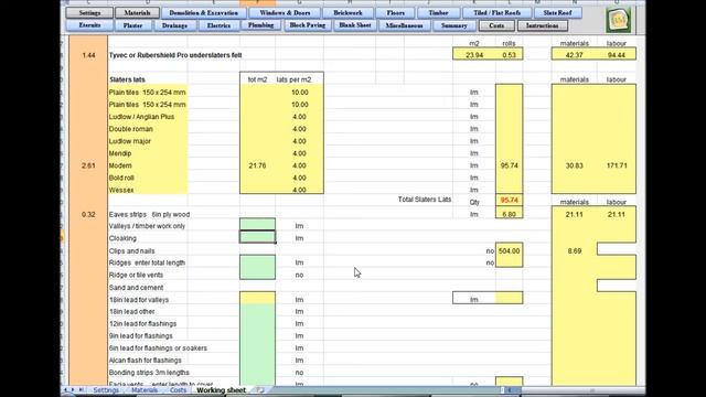 Builders Mate Estimating Software - Tiled and Flat Roofs Tutorial 6 смотреть онлайн