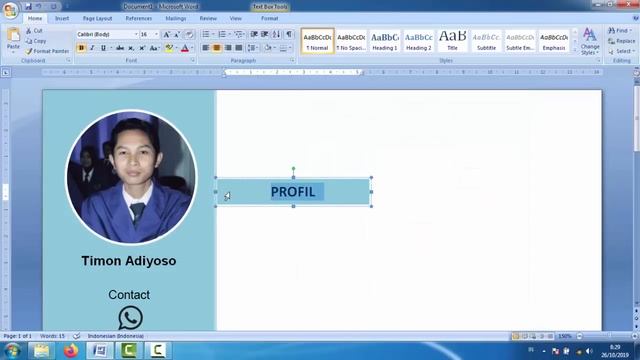 Cara buat CV Lamaran Kerja di Word 2007 смотреть онлайн