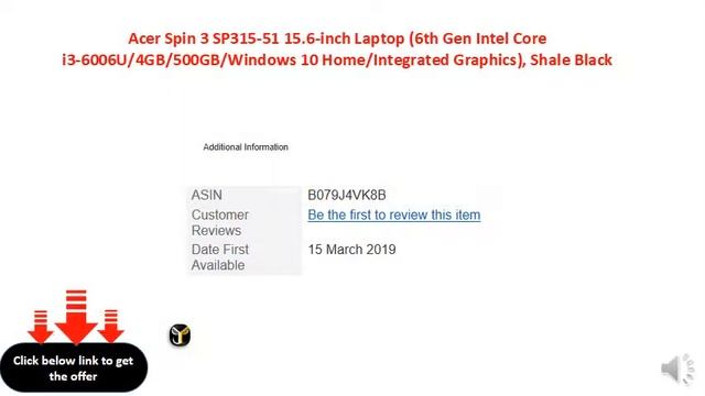 Acer Spin 3 SP315-51 15.6-inch Laptop смотреть онлайн