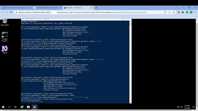 Creating, Modifying, and Removing File and Folder Permissions in Windows || Coursera || Week-2 смотреть онлайн
