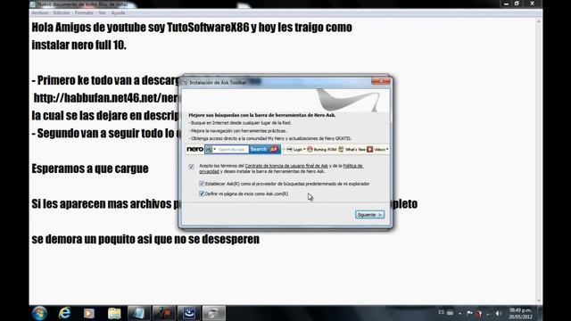 Tutorial: Descargar e instalar NERO SUITE 10 (FULL) смотреть онлайн