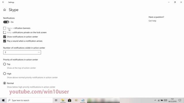 Windows 10 Home : How to enable or disable Skype notifications смотреть онлайн