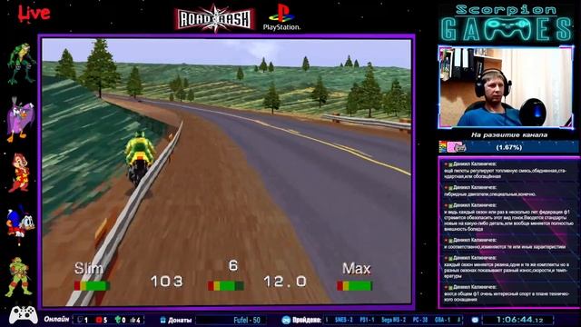 Прохождение игры Road Rash (PS1, Sony PlayStation). Часть 2. Фиаско. смотреть онлайн
