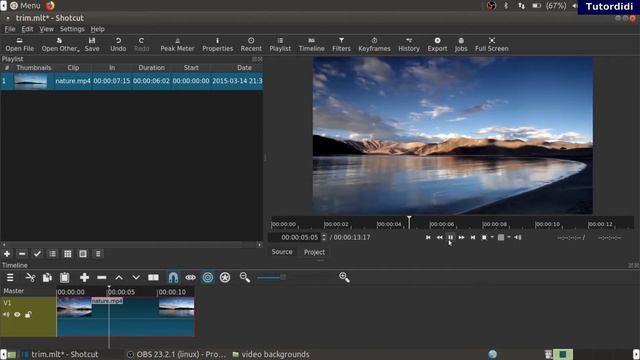 Trim Audio / Video | Shotcut Video Editor Tutorial #12 смотреть онлайн