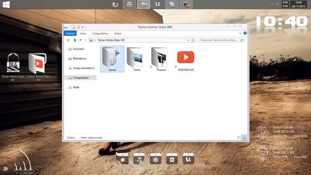 Download: Tema + Extras W8/W8.1 (Glass) смотреть онлайн