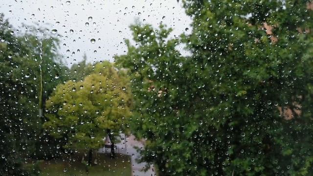 Gentle Rain On Window, Calming Rain, Great For Sleep, Study. \ Спокойная музыка и Звуки дождя.