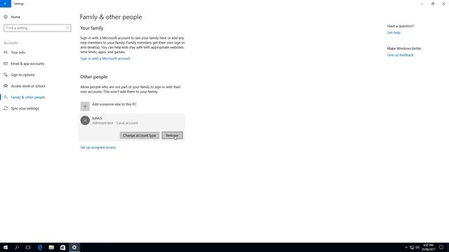 How To Delete A Local User Account In Windows 10 смотреть онлайн