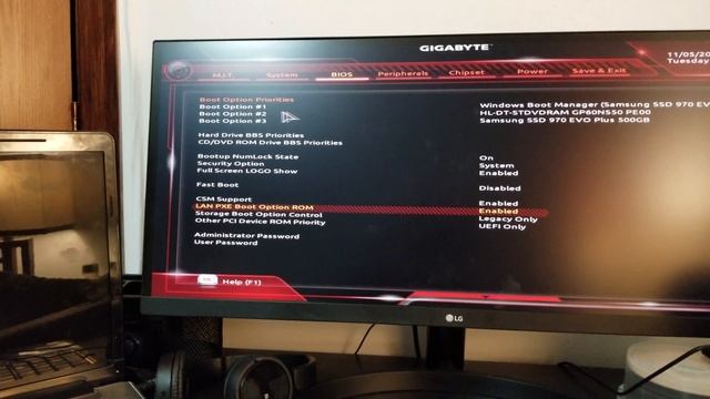 Enabling PXE Boot in AMD bios смотреть онлайн