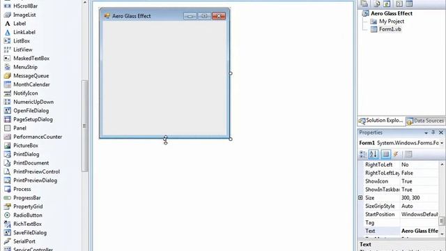 MyLittleResource VB2008: Aero Glass Effect смотреть онлайн