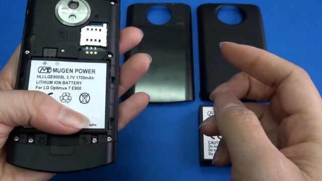 LG Optimus 7 E900 1700mAh Mugen Power extended battery HLI LGE900SL смотреть онлайн