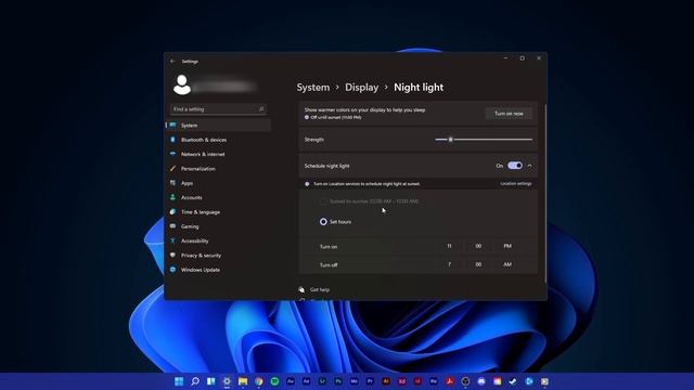 Windows 11 - How To Enable & Schedule Night Light смотреть онлайн