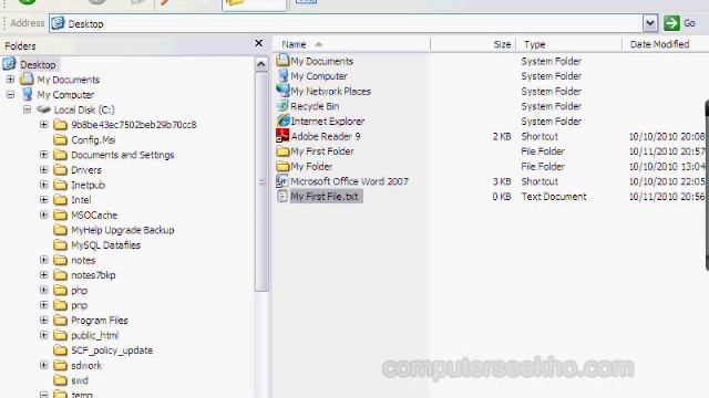 Learn Computer in Hindi - Working with Files & Folders - Windows Explorer смотреть онлайн