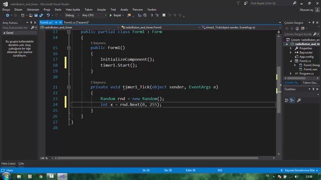 C# Windows Form RadioButon ve Timer kullanımı смотреть онлайн