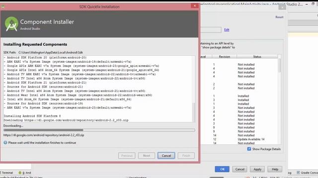 Estudo Android - Configurando SDK Manager - 002 смотреть онлайн