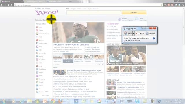 Como utilizar el snipping tool de Windows 7 смотреть онлайн