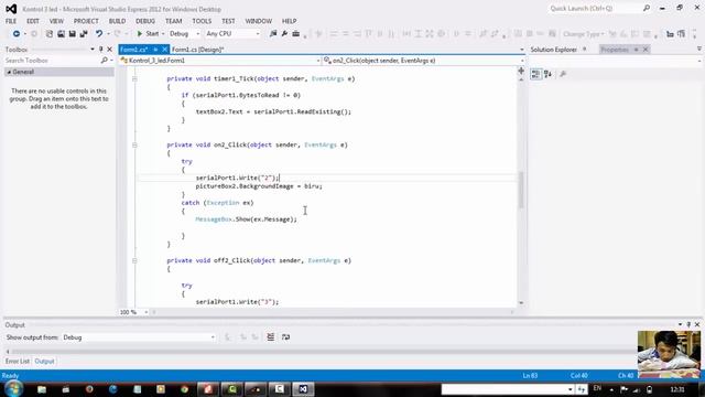 Tutorial Serial Port simulation LED C# смотреть онлайн