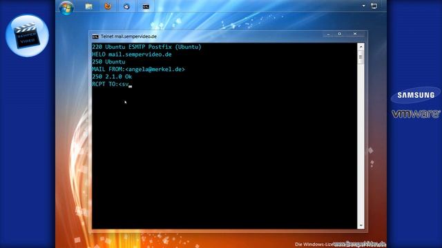 SMTP via Telnet смотреть онлайн