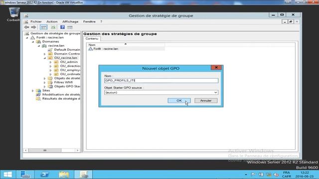 Configuration serveur 2012 R2 Configurer profils itinérants par GPO pour utilisateurs du domaine. смотреть онлайн