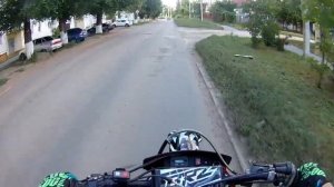 На эндуро по городу первый раз