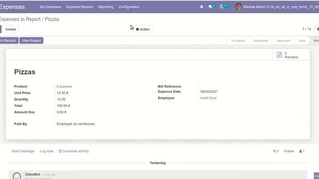 All In One HRMS - Cancel HR Expense Odoo смотреть онлайн