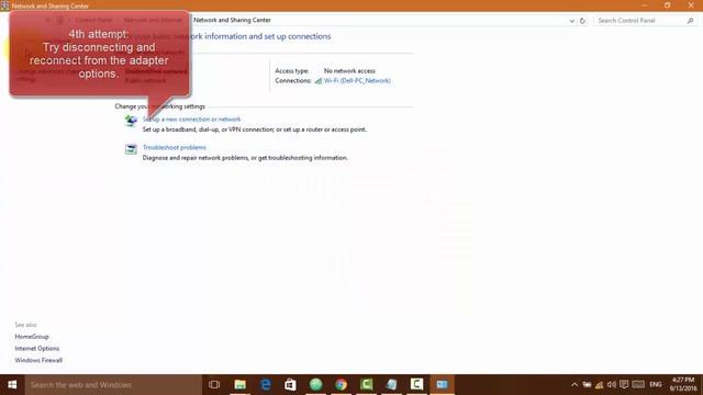 Wifi problem solving in windows 8 & 10 - No internet access смотреть онлайн
