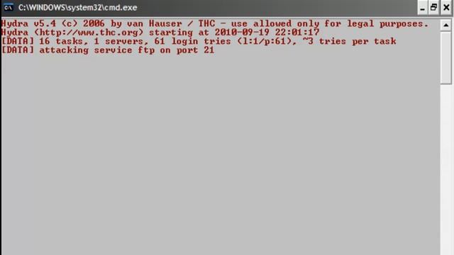 Hydra- Brute Force - For windows смотреть онлайн