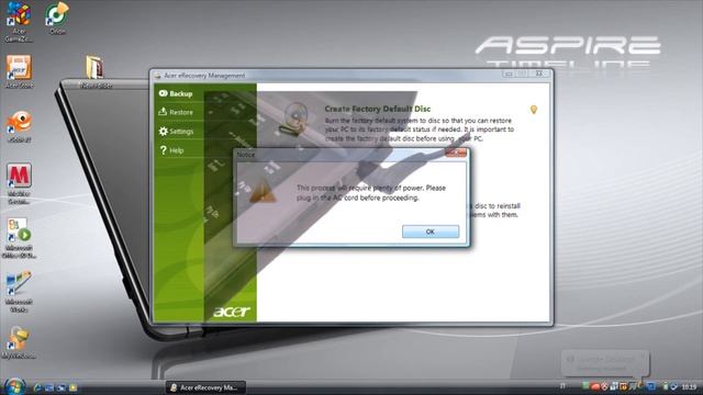 Acer eRecovery - Recovery CD - DVD Creation (English) смотреть онлайн