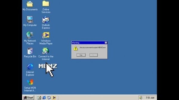 MEMZ On Windows ME BSOD