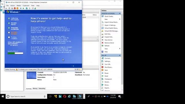 Installing Win XP in Hyper V смотреть онлайн