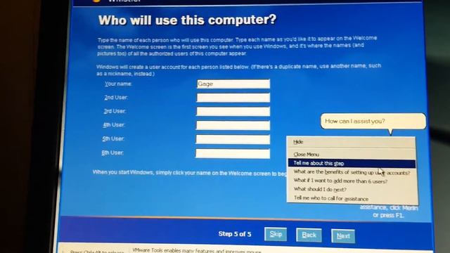 FAKE Windows Whistler Build 2462 Oobe Setup With Windows Xp Music