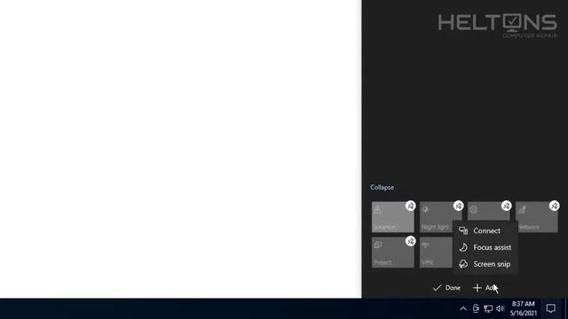 How to Add, Remove or Customize Quick Actions in Windows 10 смотреть онлайн