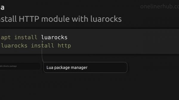 Install HTTP module with luarocks #lua