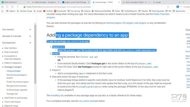 flutter packages || generates words flutter package || flutter in hindi || Lec # 35 || Part 04 смотреть онлайн