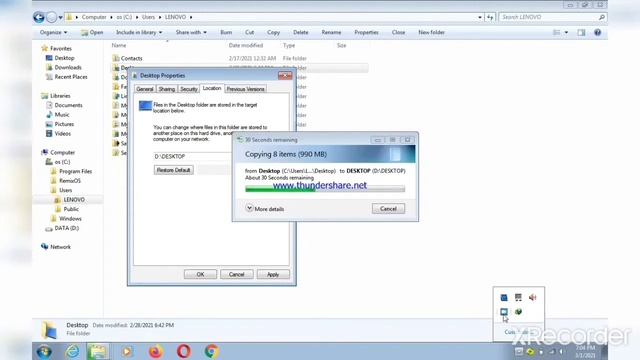 How to change desktop location windows 7/8/10 | Move user folder to another drive windows 7/8/10 смотреть онлайн