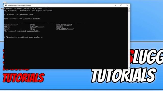 Change Any Windows User Password In CMD смотреть онлайн