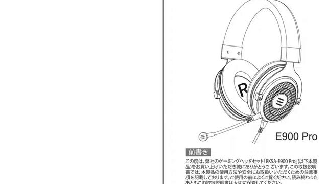 EKSA E900 Pro 7.1 Virtual Surround Sound Gaming Headset - Multi-language User Manual смотреть онлайн