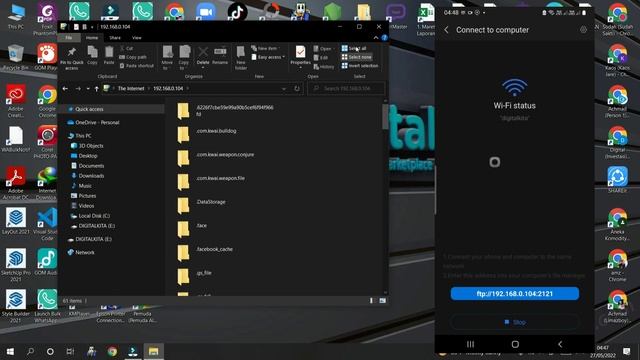 Bukan Share It !! Ini Cara Transfer File dari Hp android Ke PC / laptop tanpa kabel Data смотреть онлайн