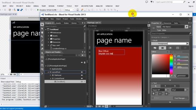 Window Phone Tutorial 3 How to Designing with Blend for Phone Application смотреть онлайн