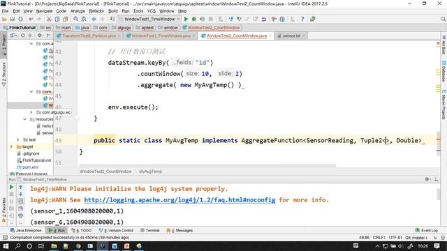 046 尚硅谷大数据技术 Flink理论 Window API（六） 窗口函数（三）计数窗口测试 смотреть онлайн