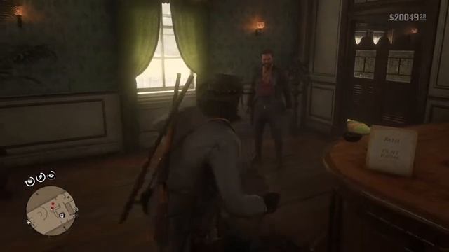 John Marston throws guy out a window (Secret melee takedown in rdr2) смотреть онлайн