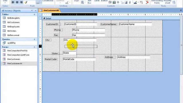 Access 2007: Modify Form смотреть онлайн