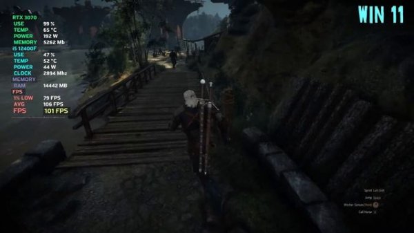 Witcher 3 | Windows 11 vs Windows 10 🔥