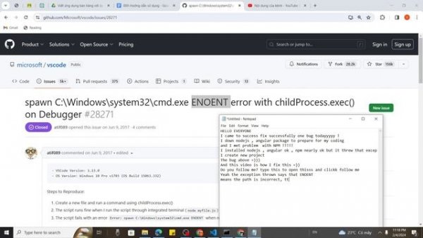 C:\Windows\system32\cmd.exe ENOENT error. NPM package manager installing threw this exception!!