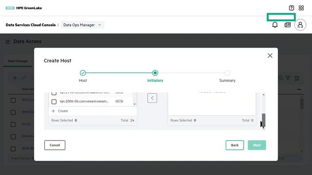 HPE GreenLake Data Services Cloud Console How to Add an iSCSI host смотреть онлайн